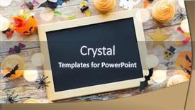  Presentation with school holidays - Theme consisting of advertising scary - holidays school and party concept background and a tawny brown colored foreground