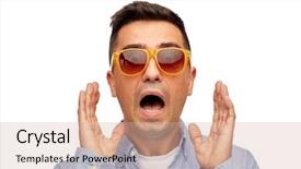  Presentation with emotions - Audience pleasing slide deck consisting of advertising scary - summer emotions style and people backdrop and a  colored foreground