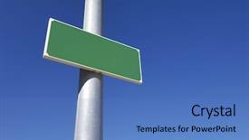  Presentation with signal - PPT theme featuring advisory board - green signal with blue sky background and a teal colored foreground