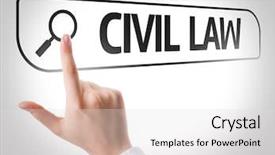  Presentation with civil law - PPT layouts having property regulation - civil law written in search background and a light gray colored foreground