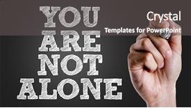  Presentation with alone - Amazing theme having hand writing the text you backdrop and a dark gray colored foreground