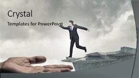  Presentation with bridge - Colorful theme enhanced with the edge of bridge backdrop and a light gray colored foreground