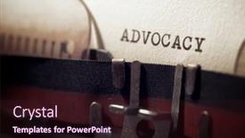  Presentation with advocacy - Slides having advocacy-word-written background and a wine colored foreground
