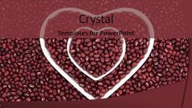  Presentation with abstract health - PPT theme enhanced with riboflavin - adzuki bean health food background and a tawny brown colored foreground