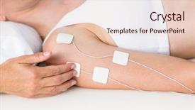  Presentation with white and black woman climbing ladders - Presentation design featuring aed - woman having electrotherapy on white background and a lemonade colored foreground