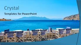  Presentation with air - PPT theme featuring aegina-island-in-greece-open background and a light blue colored foreground