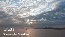  Presentation with aerial - PPT layouts enhanced with aerial-at-the-ijsselmeer-near background and a gray colored foreground