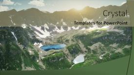  Presentation with russia - Presentation theme featuring aerial-beautiful-summer-panorama-landscape background and a mint green colored foreground