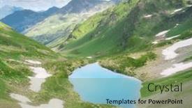  Presentation with beautiful spanish landscape costa blanca - PPT theme enhanced with aerial-beautiful-summer-panorama-landscape background and a seafoam green colored foreground