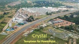 Presentation with kenya - Amazing presentation theme having aerial cityscape of nairobi kenya backdrop and a tawny brown colored foreground