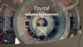  Presentation with aerial - PPT layouts consisting of aerial-closeup-view-of-tulou background and a violet colored foreground