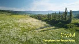  Presentation with beautiful spring flowers - Colorful PPT theme enhanced with aerial daisy spring flowers beautiful backdrop and a tawny brown colored foreground