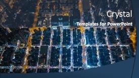  Presentation with hong kong - Slides consisting of aerial-down-view-of-hong background and a  colored foreground