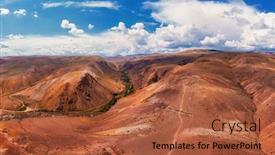  Presentation with drone - Presentation consisting of aerial-drone-panorama-of-colorful background and a red colored foreground