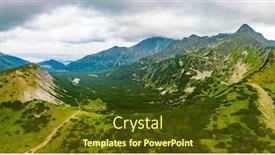  Presentation with educational - Presentation theme enhanced with aerial-drone-panoramic-view background and a tawny brown colored foreground