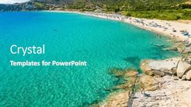  Presentation with drone - PPT theme having aerial-drone-panoramic-view and a teal colored foreground