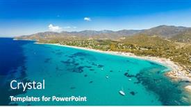  Presentation with drone - Slide deck consisting of aerial-drone-panoramic-view and a teal colored foreground