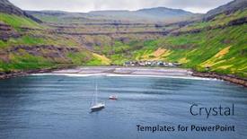  Presentation with drone - Beautiful PPT layouts featuring aerial-drone-photo-flying-over backdrop and a teal colored foreground