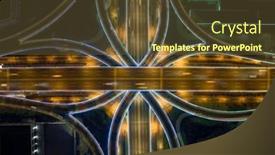  Presentation with drone - Theme consisting of aerial-drone-slow-shutter-night background and a  colored foreground