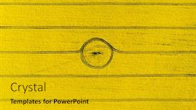  Presentation with drone - Beautiful theme featuring aerial-drone-top-view backdrop and a gold colored foreground