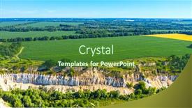  Presentation with beautiful nature - Theme with aerial-drone-view-beautiful-summer background and a forest green colored foreground