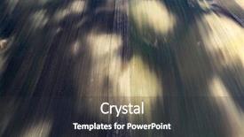  Presentation with agriculture drone - Presentation theme featuring aerial drone view of agriculture background and a dark gray colored foreground