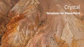  Presentation with mars - Slide set featuring aerial-drone-view-of-colorful background and a coral colored foreground