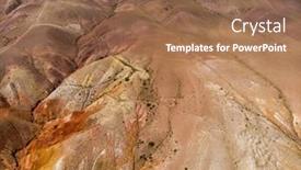  Presentation with mars - Amazing theme having aerial-drone-view-of-colorful backdrop and a coral colored foreground