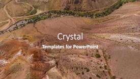  Presentation with drone - Colorful slides enhanced with aerial-drone-view-of-colorful backdrop and a tawny brown colored foreground