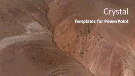  Presentation with mars - Presentation theme enhanced with aerial-drone-view-of-colorful background and a tawny brown colored foreground