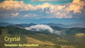  Presentation with farmlands - PPT layouts enhanced with aerial-drone-view-of-endless background and a tawny brown colored foreground