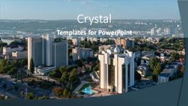  Presentation with presidency - Slides with aerial-drone-view-of-presidency background and a light blue colored foreground