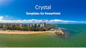  Presentation with drone - Colorful slide set enhanced with aerial-drone-view-of-suttons backdrop and a teal colored foreground