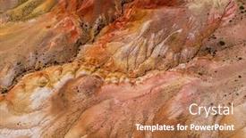  Presentation with drone - Amazing slide deck having aerial-drone-view backdrop and a coral colored foreground