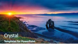  Presentation with tide - Slide deck featuring aerial fire - spectacular black sand background and a  colored foreground