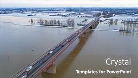  Presentation with dutch - Colorful presentation enhanced with aerial-from-a-dutch-landscape backdrop and a gray colored foreground