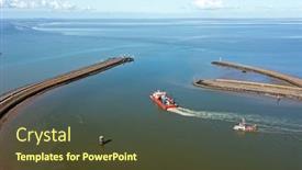  Presentation with fisher - PPT theme featuring aerial-from-a-fisher-boat background and a  colored foreground