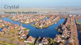  Presentation with dutch - Presentation theme enhanced with aerial-from-a-typical-dutch background and a sky blue colored foreground