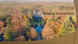  Presentation with military unmanned aerial vehicle - Cool new PPT theme with aerial-from-castle-hooge-vuursche backdrop and a coral colored foreground