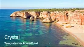  Presentation with algarve - Cool new theme with da marinha in the algarve backdrop and a ocean colored foreground