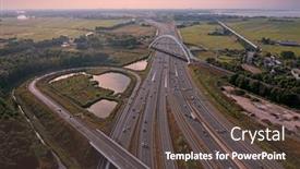  Presentation with aerial - Presentation theme enhanced with aerial-from-junction-muiderberg background and a dark gray colored foreground