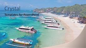  Presentation with mushroom - Colorful theme enhanced with aerial-from-mushroom-bay backdrop and a light blue colored foreground