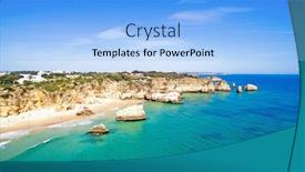  Presentation with rocks - Cool new PPT layouts with aerial-from-natural-rocks backdrop and a light blue colored foreground