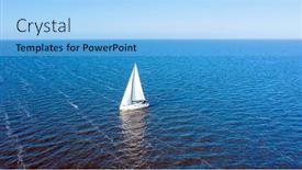  Presentation with aerial - Presentation design consisting of aerial-from-sailing background and a light blue colored foreground