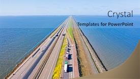  Presentation with aerial - Theme enhanced with aerial-from-the-afsluitdijk background and a light blue colored foreground