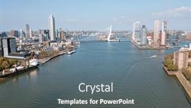  Presentation with erasmus - Slide deck featuring aerial-from-the-city-rotterdam background and a gray colored foreground