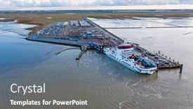  Presentation with aerial - Slides enhanced with aerial-from-the-ferry background and a gray colored foreground