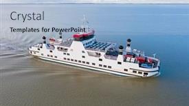  Presentation with aerial - Cool new PPT layouts with aerial-from-the-ferry backdrop and a light blue colored foreground