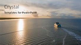  Presentation with military unmanned aerial vehicle - Audience pleasing PPT theme consisting of aerial-from-the-ferry backdrop and a lemonade colored foreground