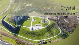  Presentation with world heritage - Presentation consisting of aerial-from-the-former-island background and a mint green colored foreground